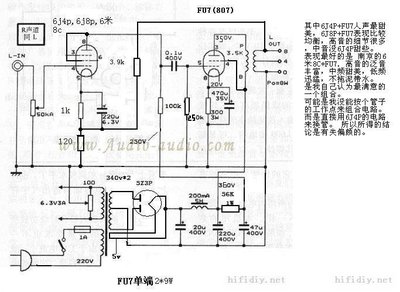 我收藏的经典胆机电路资料 kt88单端胆机电路图