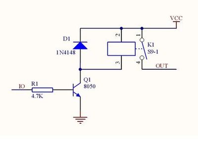 继电器驱动电路中的二极管保护电路 12v继电器驱动电路