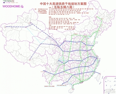 中国十大主要铁路干线 京九高铁