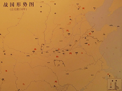 国家博物馆《古代中国》之春秋战国时期 春秋战国时期地图