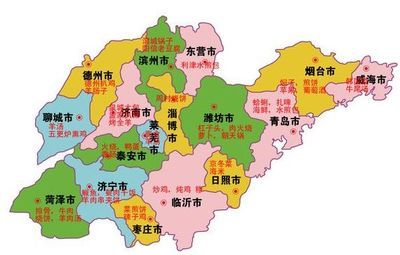 山东济南——小吃 山东省济南市地图