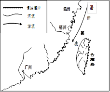 读“我国东南沿海侵蚀海岸分布图”，回答下列问题。 1.台湾岛东岸 中国沿海港口分布图