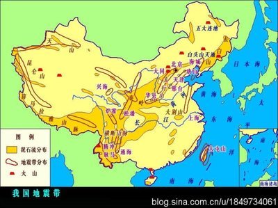 中国地震带分布图和地震云图 最新中国地震带分布图