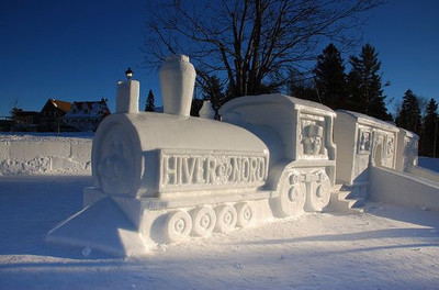 雪雕与冰雕的艺术 冰雕和雪雕