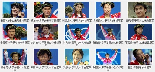 中国历届奥运冠军简介 中国有多少奥运冠军