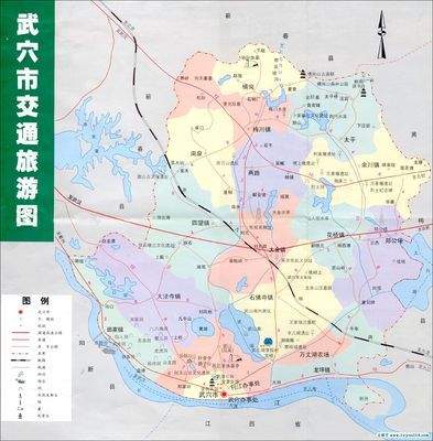 武穴市地图 地图路线