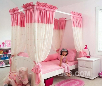 15款粉色女孩的卧室设计 女孩卧室装修设计图
