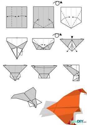 最完美的纸飞机折法！ 空中之王纸飞机折法