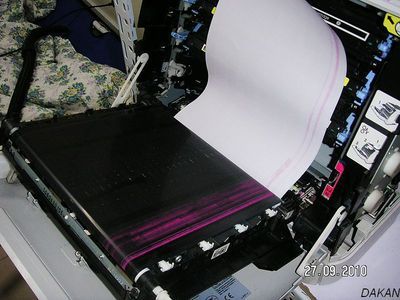 修理HP2600N彩色激光打印机打印偏色问题 激光打印机偏色