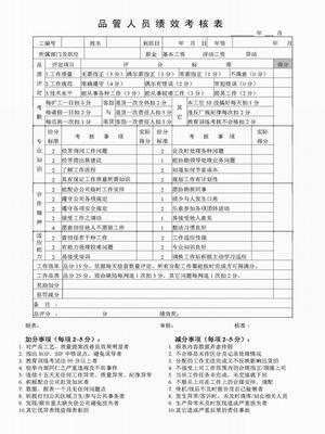 绩效考核管理办法 绩效考核方案