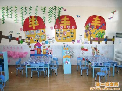 幼儿园墙面布置欣赏 幼儿园室内墙面布置