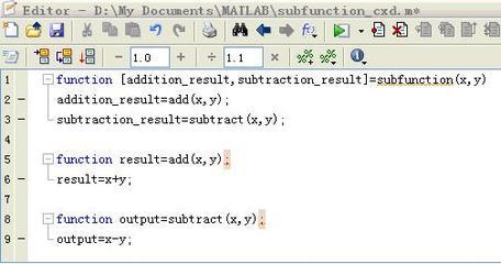 matlab中同一文件定义子函数的方法 matlab定义函数的方法