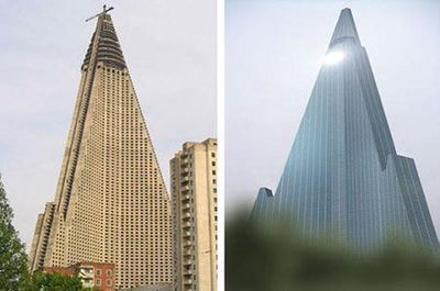世界上最大的烂尾楼--朝鲜柳京大饭店 朝鲜柳京大厦