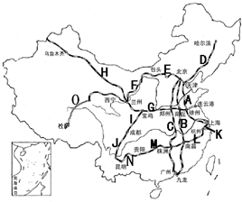 中国十大主要铁路干线之--京沪线 中国铁路主要干线图