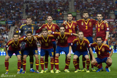 世界杯参赛队西班牙简介(含球星教练历史及晋级历程)2013年11月30 西班牙球星