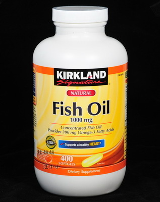 现货！美国KIRKLAND深海鱼油Omega3 Fish Oil 400粒1000mg kirkland深海鱼油