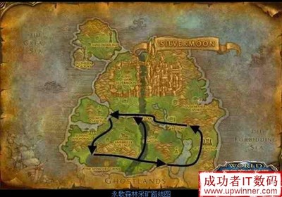 魔兽世界:采矿1-300快速升级路线图