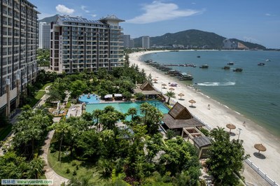 广东惠州巽寮湾海尚湾畔简约东南亚风格度假公寓景观设计 海尚湾畔