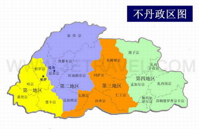 ◆谈中国不丹建交之边界领土争议地区及不丹历史（附地图） 中国不丹领土争议图
