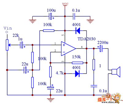 TDA2030优质扩音机功放电路 tda2030a功放
