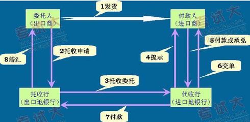 D/P托收结汇业务流程 托收流程图