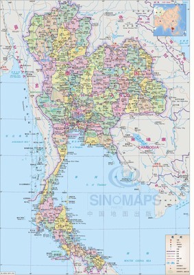 泰国普吉岛中文版高清地图 泰国地图高清中文版
