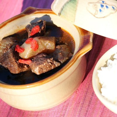 【秋梨萝卜炖牛肉】--借韩式烤牛肉一招让炖牛肉更好吃 白萝卜炖牛肉
