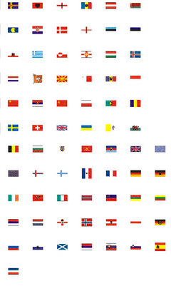 欧洲各国国旗 欧洲国家国旗