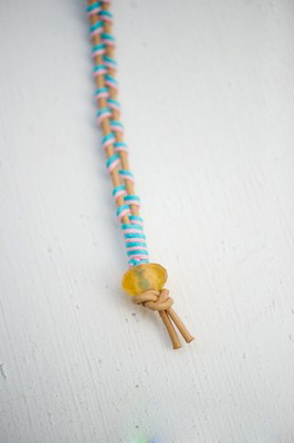 【绳艺教程】秘鲁结的编织方法 编织玉石项链方法教程