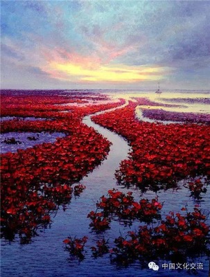 【艺赏】心静似水，心境如花——裴连志油画作品欣赏 心静了 世界就静了