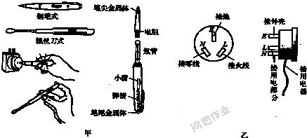 试电笔的构造和使用 三孔插头和插座的接线 三孔插头规格