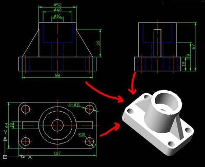 家具CAD三维制图方法 cad三维制图教程