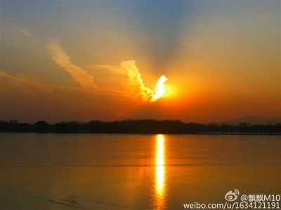 首都北京之晚霞--------火凤凰天象 北京晚霞