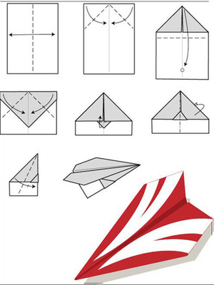 如何折纸飞机|纸飞机的折法 纸飞机折纸大全