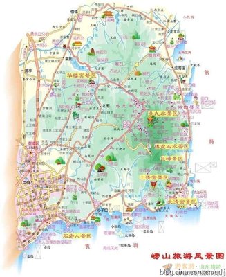 青岛崂山徒步穿越经典路线及交通路线【带图示】 青岛崂山风景区路线
