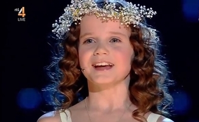 达人秀上让世界为之一惊的９岁女孩 荷兰达人秀天使女孩