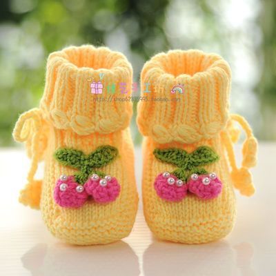 手工编织可爱婴儿毛线鞋方法 婴儿毛线鞋的织法大全