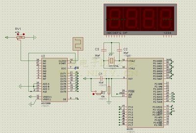51单片机—ADC0808—05—①_ adc0808测量电压