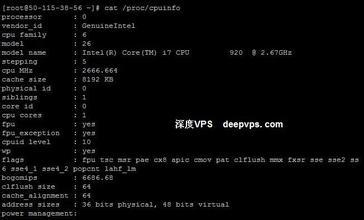 linux下查看cpu、内存和硬盘大小 linux查询cpu和内存