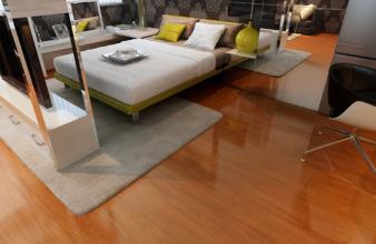  实木地板品牌欧派地板 超实木地板打乱地板市场