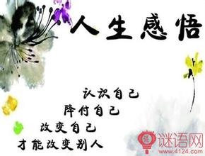 感悟:要找对自己的位置