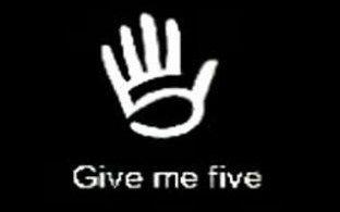  give me five什么意思 Give me five