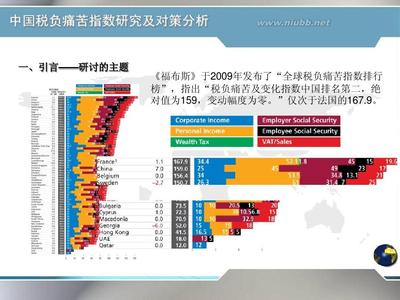  中国税负痛苦指数 “税负痛苦指数”及其启示