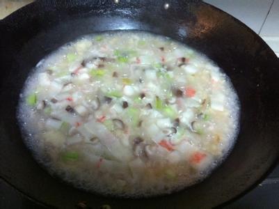 海鲜疙瘩汤的做法 香菇海鲜疙瘩汤