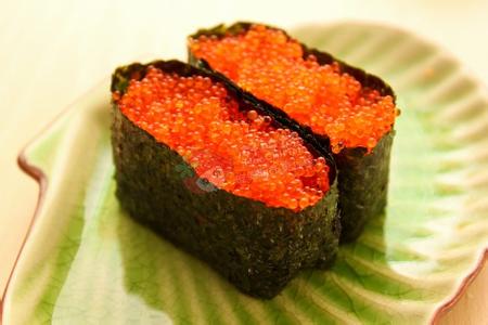 红蟹籽寿司图片 红蟹籽寿司