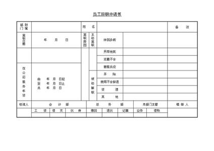 老员工辞职申请书 老员工辞职申请书5篇