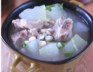 薏米冬瓜汤的功效 薏米冬瓜排骨汤