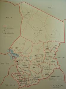 地理行政区划图 乍得 乍得-地理，乍得-行政区划