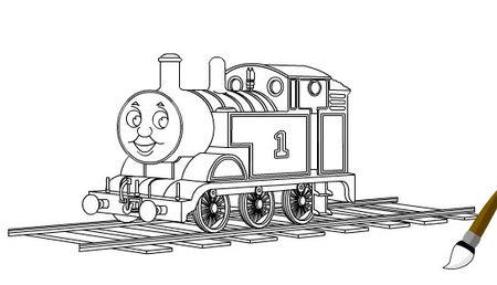 托马斯小火车填色 托马斯小火车填色-游戏介绍，托马斯小火车填色
