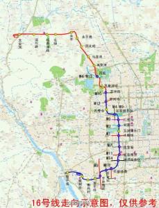 北京地铁16号线 北京地铁16号线-线路走向，北京地铁16号线-历史